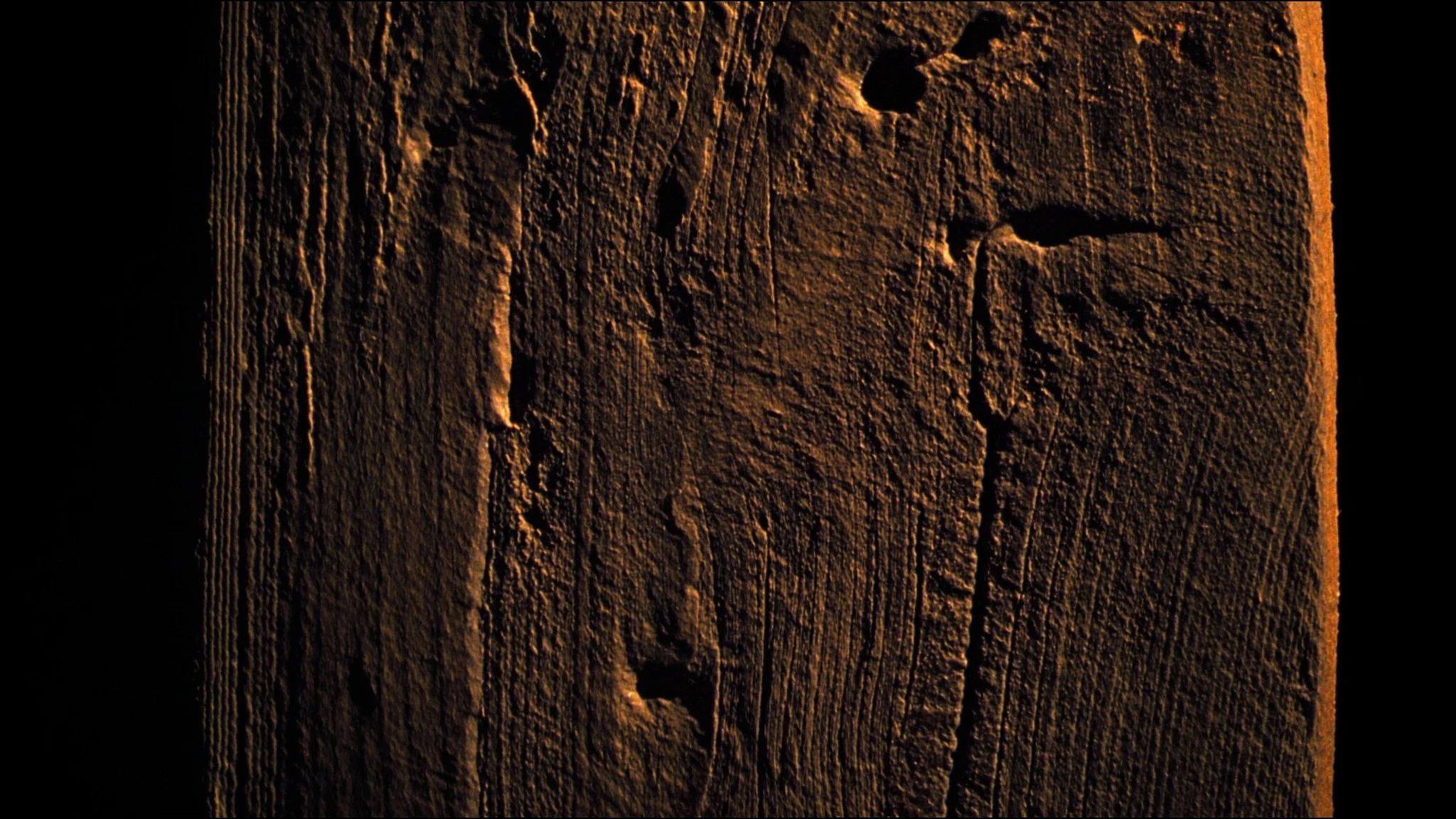 Concept close-up of deeply textured reclaimed wood